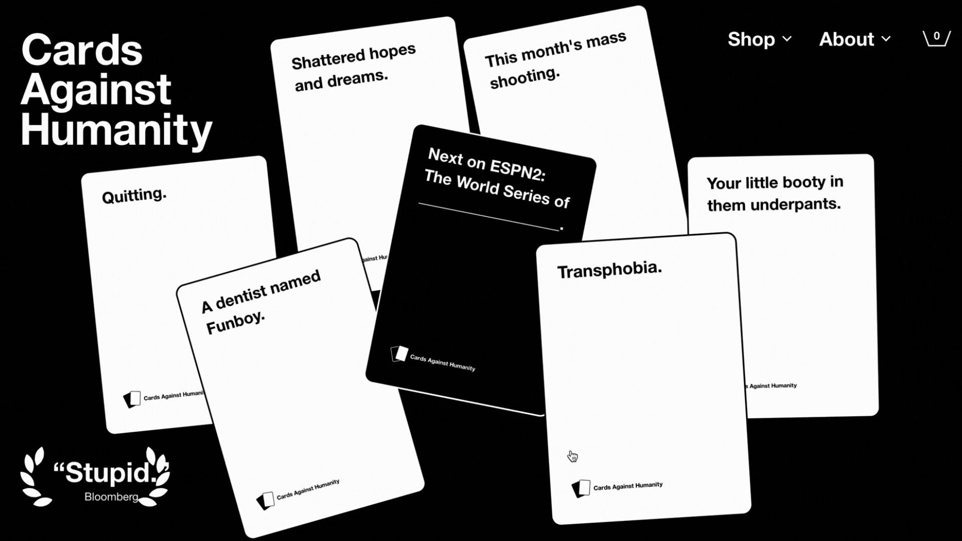 Cards Against Humanity homepage