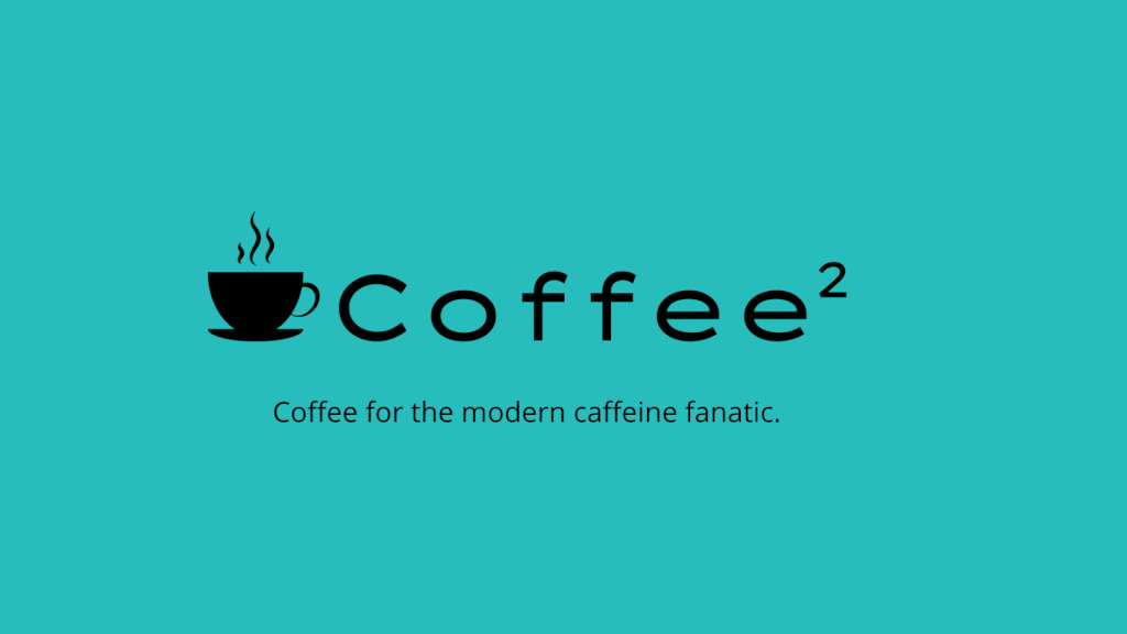 Coffee cup logo in Lexend Zetta font
