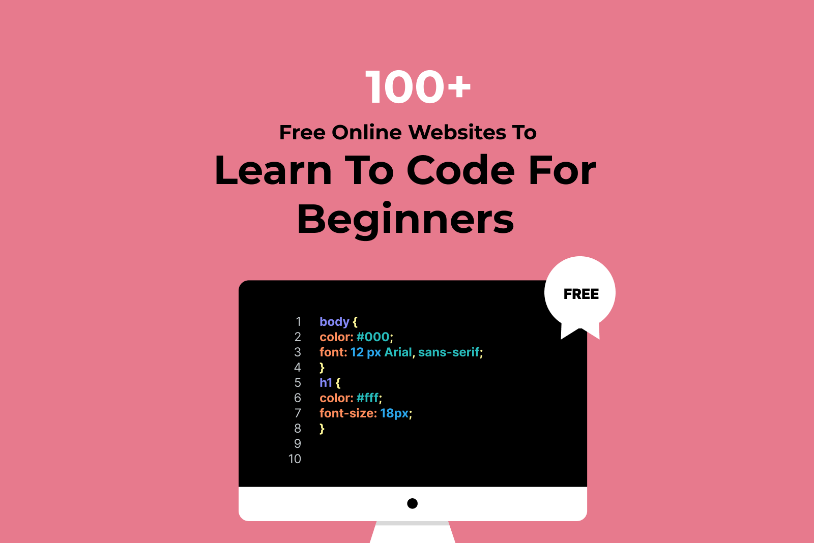 100 Free Online Websites to Learn to Code For Beginners
